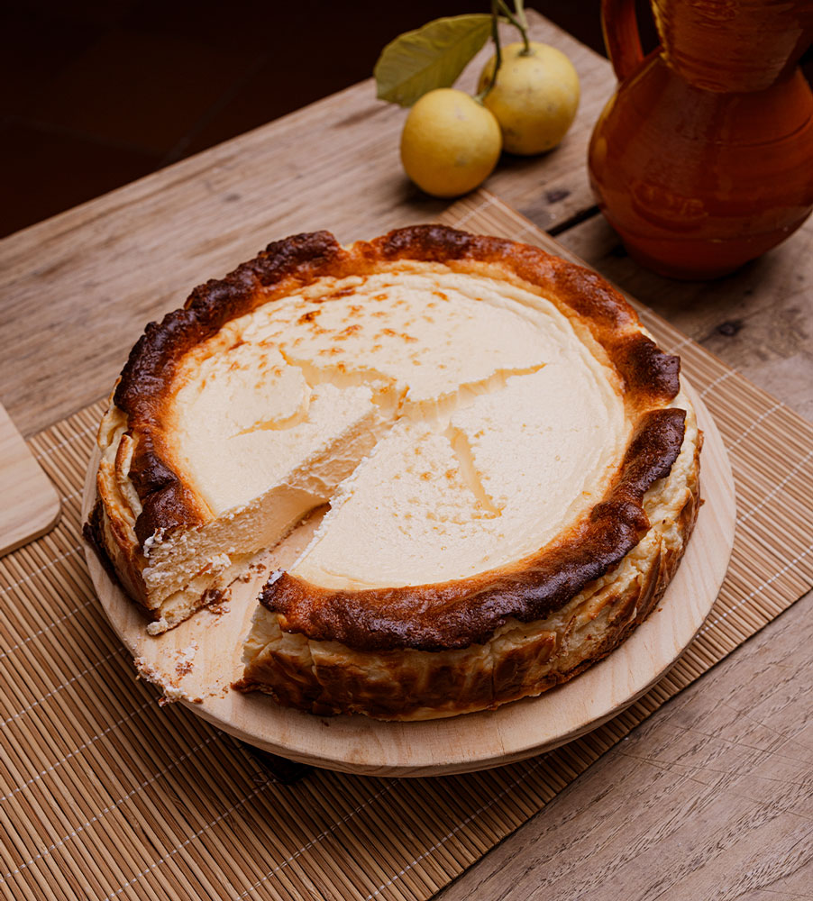 tarta de queso casera en casares villa 42